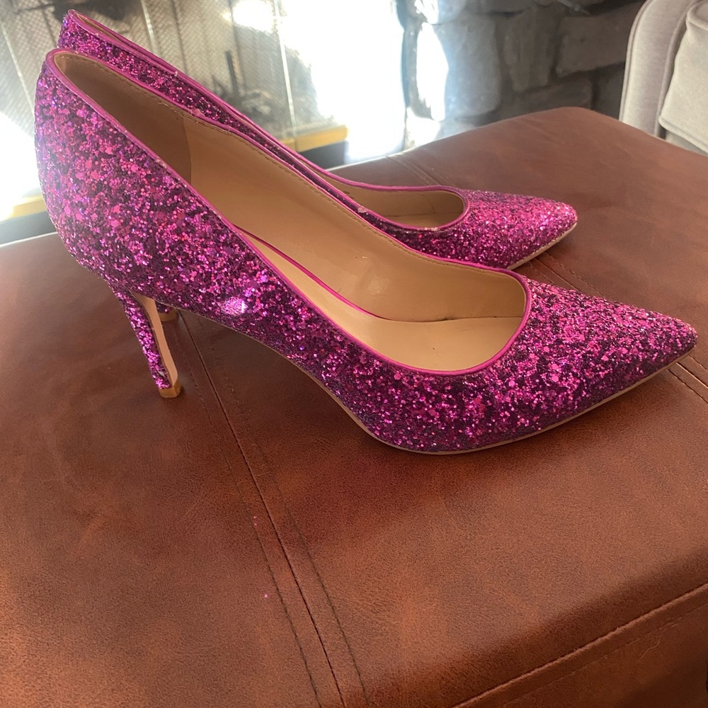 Marc Fisher Fuchsia Glitter Heels